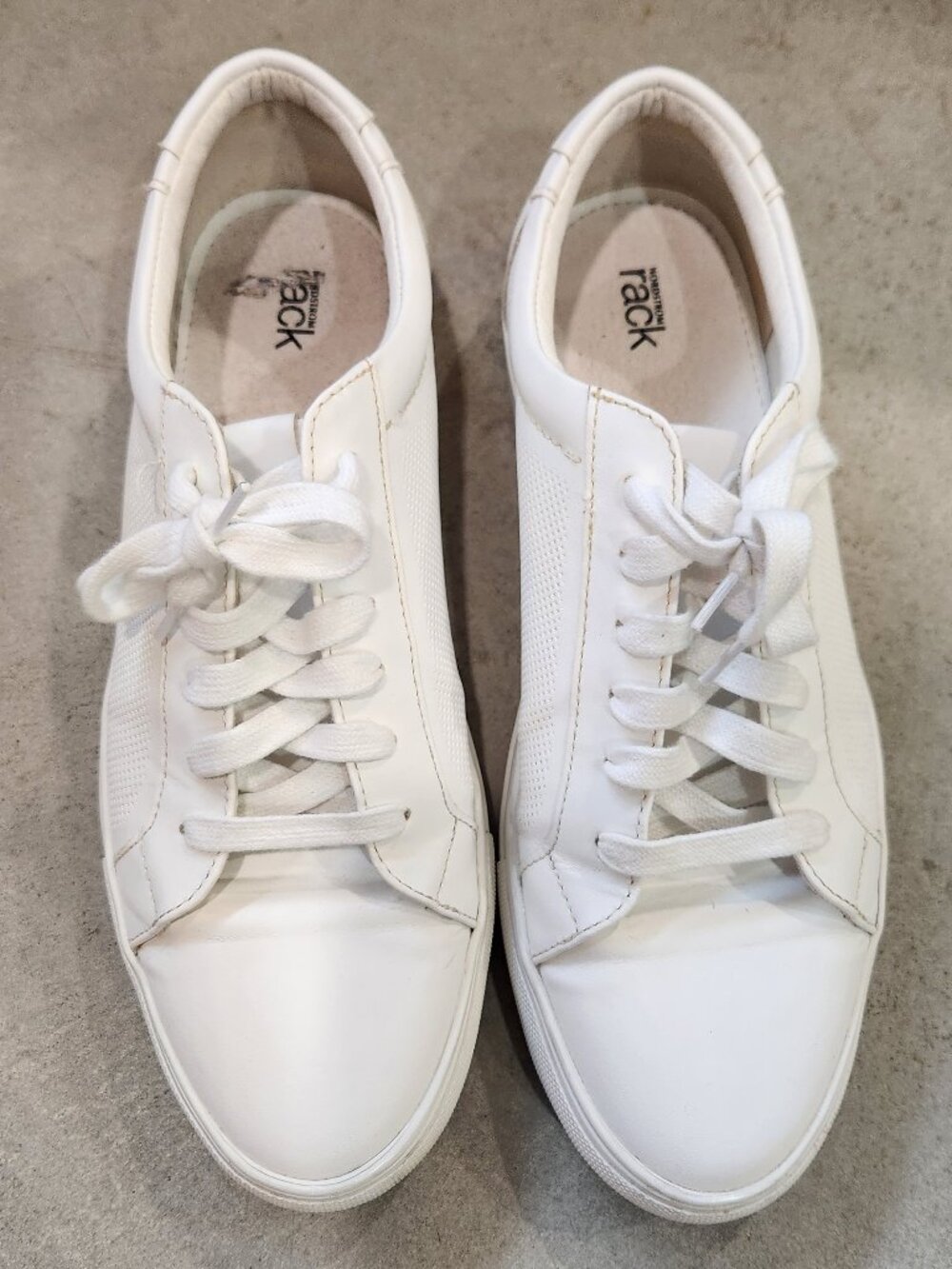 Nordstrom Rack | Aaron Bright White Sneakers Men's Size 9.5